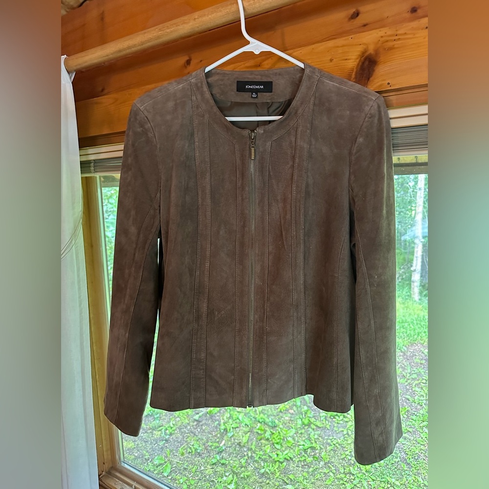 Jones Wear Brown Suede Jacket